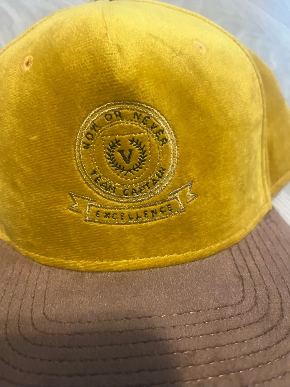 art‎ class Mustard Yellow & Brown Men's Baseball Cap